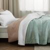 imageBedsure GentleSoft Sherpa Fleece Blankets Queen Size for Bed  Thick and Warm Soft Fuzzy Plush Queen Blanket for Winter Navy 90x90 Inches04  Sage Green