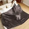 imageBedsure GentleSoft Sherpa Fleece Blankets Queen Size for Bed  Thick and Warm Soft Fuzzy Plush Queen Blanket for Winter Navy 90x90 Inches05  Brown