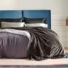 imageBedsure GentleSoft Sherpa Fleece Blankets Queen Size for Bed  Thick and Warm Soft Fuzzy Plush Queen Blanket for Winter Navy 90x90 Inches05  Brown