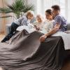 imageBedsure GentleSoft Sherpa Fleece Blankets Queen Size for Bed  Thick and Warm Soft Fuzzy Plush Queen Blanket for Winter Navy 90x90 Inches05  Brown