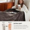 imageBedsure GentleSoft Sherpa Fleece Blankets Queen Size for Bed  Thick and Warm Soft Fuzzy Plush Queen Blanket for Winter Navy 90x90 Inches05  Brown