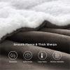 imageBedsure GentleSoft Sherpa Fleece Blankets Queen Size for Bed  Thick and Warm Soft Fuzzy Plush Queen Blanket for Winter Navy 90x90 Inches05  Brown