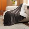 imageBedsure GentleSoft Sherpa Fleece Blankets Queen Size for Bed  Thick and Warm Soft Fuzzy Plush Queen Blanket for Winter Navy 90x90 Inches05  Brown