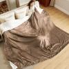 imageBedsure GentleSoft Sherpa Fleece Blankets Queen Size for Bed  Thick and Warm Soft Fuzzy Plush Queen Blanket for Winter Navy 90x90 Inches05  Camel