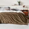 imageBedsure GentleSoft Sherpa Fleece Blankets Queen Size for Bed  Thick and Warm Soft Fuzzy Plush Queen Blanket for Winter Navy 90x90 Inches05  Camel