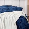 imageBedsure GentleSoft Sherpa Fleece Blankets Queen Size for Bed  Thick and Warm Soft Fuzzy Plush Queen Blanket for Winter Navy 90x90 Inches06  White