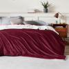 imageBedsure GentleSoft Sherpa Fleece Blankets Queen Size for Bed  Thick and Warm Soft Fuzzy Plush Queen Blanket for Winter Navy 90x90 Inches07  Burgundy