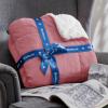 imageBedsure GentleSoft Sherpa Fleece Blankets Queen Size for Bed  Thick and Warm Soft Fuzzy Plush Queen Blanket for Winter Navy 90x90 Inches07  Dusty Rose
