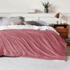 imageBedsure GentleSoft Sherpa Fleece Blankets Queen Size for Bed  Thick and Warm Soft Fuzzy Plush Queen Blanket for Winter Navy 90x90 Inches07  Dusty Rose