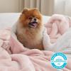 imageBedsure GentleSoft Sherpa Fleece Blankets Queen Size for Bed  Thick and Warm Soft Fuzzy Plush Queen Blanket for Winter Navy 90x90 Inches07  Pink