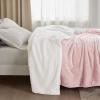 imageBedsure GentleSoft Sherpa Fleece Blankets Queen Size for Bed  Thick and Warm Soft Fuzzy Plush Queen Blanket for Winter Navy 90x90 Inches07  Pink