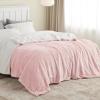 imageBedsure GentleSoft Sherpa Fleece Blankets Queen Size for Bed  Thick and Warm Soft Fuzzy Plush Queen Blanket for Winter Navy 90x90 Inches07  Pink