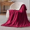 imageBedsure GentleSoft Sherpa Fleece Blankets Queen Size for Bed  Thick and Warm Soft Fuzzy Plush Queen Blanket for Winter Navy 90x90 Inches07  Red