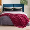 imageBedsure GentleSoft Sherpa Fleece Blankets Queen Size for Bed  Thick and Warm Soft Fuzzy Plush Queen Blanket for Winter Navy 90x90 Inches07  Red