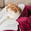 imageBedsure GentleSoft Sherpa Fleece Blankets Queen Size for Bed  Thick and Warm Soft Fuzzy Plush Queen Blanket for Winter Navy 90x90 Inches07  Red