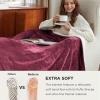imageBedsure GentleSoft Sherpa Fleece Blankets Queen Size for Bed  Thick and Warm Soft Fuzzy Plush Queen Blanket for Winter Navy 90x90 Inches07  Red