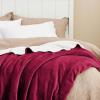 imageBedsure GentleSoft Sherpa Fleece Blankets Queen Size for Bed  Thick and Warm Soft Fuzzy Plush Queen Blanket for Winter Navy 90x90 Inches07  Red