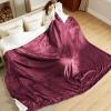 imageBedsure GentleSoft Sherpa Fleece Blankets Queen Size for Bed  Thick and Warm Soft Fuzzy Plush Queen Blanket for Winter Navy 90x90 Inches07  Red