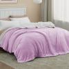 imageBedsure GentleSoft Sherpa Fleece Blankets Queen Size for Bed  Thick and Warm Soft Fuzzy Plush Queen Blanket for Winter Navy 90x90 Inches08  Lilac