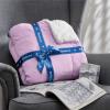 imageBedsure GentleSoft Sherpa Fleece Blankets Queen Size for Bed  Thick and Warm Soft Fuzzy Plush Queen Blanket for Winter Navy 90x90 Inches08  Lilac