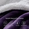imageBedsure GentleSoft Sherpa Fleece Blankets Queen Size for Bed  Thick and Warm Soft Fuzzy Plush Queen Blanket for Winter Navy 90x90 Inches08  Purple