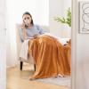 imageBedsure GentleSoft Sherpa Fleece Blankets Queen Size for Bed  Thick and Warm Soft Fuzzy Plush Queen Blanket for Winter Navy 90x90 Inches09  Orange