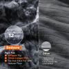 imageBedsure Heated Blanket Throw Blanket  Fast Heating Electric Blanket GentleSoft Flannel Heated Throw with 4 Time Settings 6 Heating Settings Warm Gifts for Grandma 50x60 inches Grey25  Black