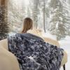 imageBedsure Heated Blanket Throw Blanket  Fast Heating Electric Blanket GentleSoft Flannel Heated Throw with 4 Time Settings 6 Heating Settings Warm Gifts for Grandma 50x60 inches Grey24  Grey