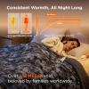 imageBedsure Heated Blanket Throw Blanket  Fast Heating Electric Blanket GentleSoft Flannel Heated Throw with 4 Time Settings 6 Heating Settings Warm Gifts for Grandma 50x60 inches Grey24  Grey