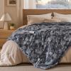 imageBedsure Heated Blanket Throw Blanket  Fast Heating Electric Blanket GentleSoft Flannel Heated Throw with 4 Time Settings 6 Heating Settings Warm Gifts for Grandma 50x60 inches Grey24  Grey