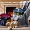 imageBedsure Heated Blanket Throw Blanket  Fast Heating Electric Blanket GentleSoft Flannel Heated Throw with 4 Time Settings 6 Heating Settings Warm Gifts for Grandma 50x60 inches Grey14  Sage Green