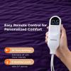 imageBedsure Heated Blanket Throw Blanket  Fast Heating Electric Blanket GentleSoft Flannel Heated Throw with 4 Time Settings 6 Heating Settings Warm Gifts for Grandma 50x60 inches Grey13  Purple