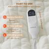 imageBedsure Heated Blanket Throw Blanket  Fast Heating Electric Blanket GentleSoft Flannel Heated Throw with 4 Time Settings 6 Heating Settings Warm Gifts for Grandma 50x60 inches Grey20  Ivory