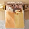 imageBedsure Heated Blanket Throw Blanket  Fast Heating Electric Blanket GentleSoft Flannel Heated Throw with 4 Time Settings 6 Heating Settings Warm Gifts for Grandma 50x60 inches Grey02  Cream