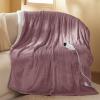 imageBedsure Heated Blanket Throw Blanket  Fast Heating Electric Blanket GentleSoft Flannel Heated Throw with 4 Time Settings 6 Heating Settings Warm Gifts for Grandma 50x60 inches Grey09  Woodrose