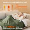 imageBedsure Heated Blanket Throw Blanket  Fast Heating Electric Blanket GentleSoft Flannel Heated Throw with 4 Time Settings 6 Heating Settings Warm Gifts for Grandma 50x60 inches Grey03  Olive Green