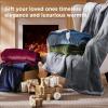 imageBedsure Heated Blanket Throw Blanket  Fast Heating Electric Blanket GentleSoft Flannel Heated Throw with 4 Time Settings 6 Heating Settings Warm Gifts for Grandma 50x60 inches Grey14  Sage Green