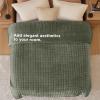 imageBedsure Heated Blanket Throw Blanket  Fast Heating Electric Blanket GentleSoft Flannel Heated Throw with 4 Time Settings 6 Heating Settings Warm Gifts for Grandma 50x60 inches Grey23  Olive Green
