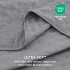 imageBedsure King Quilt Set  Ultra Soft Quilt Bedding Set for Green Bedroom Decor Lightweight AllSeason King Size Comforter with 2 Pillow Shams Dark Green Summer Bedspread Coverlet 106x96 Inch09  Grey  Clover