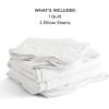 imageBedsure King Quilt Set  Ultra Soft Quilt Bedding Set for Green Bedroom Decor Lightweight AllSeason King Size Comforter with 2 Pillow Shams Dark Green Summer Bedspread Coverlet 106x96 Inch19  Pure White  Leaf