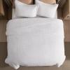 imageBedsure King Quilt Set  Ultra Soft Quilt Bedding Set for Green Bedroom Decor Lightweight AllSeason King Size Comforter with 2 Pillow Shams Dark Green Summer Bedspread Coverlet 106x96 Inch01  White  Clover