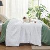 imageBedsure King Quilt Set  Ultra Soft Quilt Bedding Set for Green Bedroom Decor Lightweight AllSeason King Size Comforter with 2 Pillow Shams Dark Green Summer Bedspread Coverlet 106x96 Inch28  Dark Green  Geometric