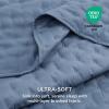 imageBedsure King Quilt Set  Ultra Soft Quilt Bedding Set for Green Bedroom Decor Lightweight AllSeason King Size Comforter with 2 Pillow Shams Dark Green Summer Bedspread Coverlet 106x96 Inch03  Mineral Blue  Clover
