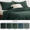 imageBedsure King Quilt Set  Ultra Soft Quilt Bedding Set for Green Bedroom Decor Lightweight AllSeason King Size Comforter with 2 Pillow Shams Dark Green Summer Bedspread Coverlet 106x96 Inch28  Dark Green  Geometric