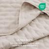 imageBedsure King Quilt Set  Ultra Soft Quilt Bedding Set for Green Bedroom Decor Lightweight AllSeason King Size Comforter with 2 Pillow Shams Dark Green Summer Bedspread Coverlet 106x96 Inch08  Natural  Clover