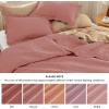 imageBedsure King Quilt Set  Ultra Soft Quilt Bedding Set for Green Bedroom Decor Lightweight AllSeason King Size Comforter with 2 Pillow Shams Dark Green Summer Bedspread Coverlet 106x96 Inch23  Grayish Pink  Leaf