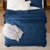 imageBedsure King Quilt Set  Ultra Soft Quilt Bedding Set for Green Bedroom Decor Lightweight AllSeason King Size Comforter with 2 Pillow Shams Dark Green Summer Bedspread Coverlet 106x96 Inch27  Navy  Geometric