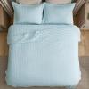 imageBedsure King Quilt Set  Ultra Soft Quilt Bedding Set for Green Bedroom Decor Lightweight AllSeason King Size Comforter with 2 Pillow Shams Dark Green Summer Bedspread Coverlet 106x96 Inch02  Sky Blue  Clover