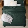 imageBedsure King Quilt Set  Ultra Soft Quilt Bedding Set for Green Bedroom Decor Lightweight AllSeason King Size Comforter with 2 Pillow Shams Dark Green Summer Bedspread Coverlet 106x96 Inch28  Dark Green  Geometric
