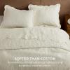 imageBedsure King Quilt Set  Ultra Soft Quilt Bedding Set for Green Bedroom Decor Lightweight AllSeason King Size Comforter with 2 Pillow Shams Dark Green Summer Bedspread Coverlet 106x96 Inch20  Cream Yellow  Leaf